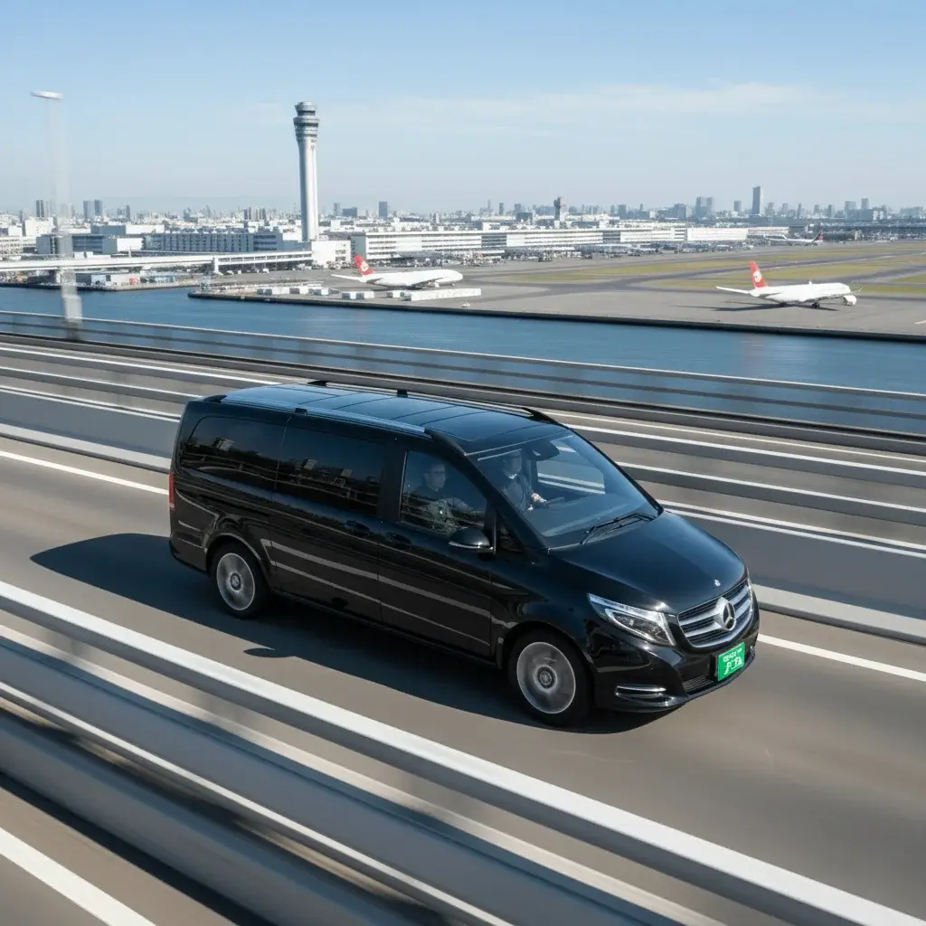 Highway transfer toward Narita Airport